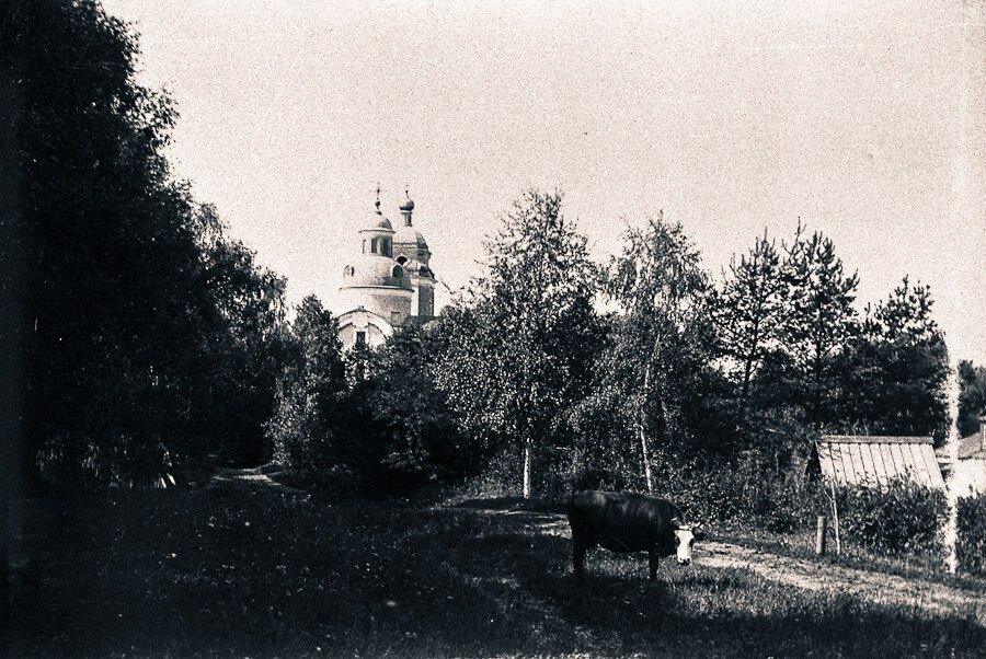 Очаково-Матвеевское. Церковь Николая Чудотворца в Троекурове. архивная фотография, 1898 год