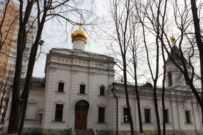 Церковь Благовещения Богородицы в селе Федосьине (Солнцеве), Ново-Переделкино (Западный административный округ (ЗАО), г. Москва). фасады, Вид с севера