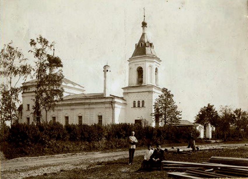 Церковь Благовещения Богородицы в селе Федосьине (Солнцеве), Ново-Переделкино (Западный административный округ (ЗАО), г. Москва). архивная фотография, фото с сайта pastvu.com
