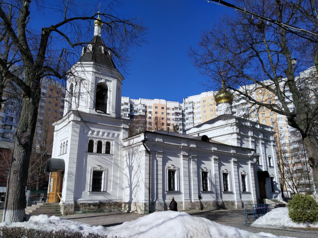 Церковь Благовещения Богородицы в селе Федосьине (Солнцеве), Ново-Переделкино (Западный административный округ (ЗАО), г. Москва). фасады
