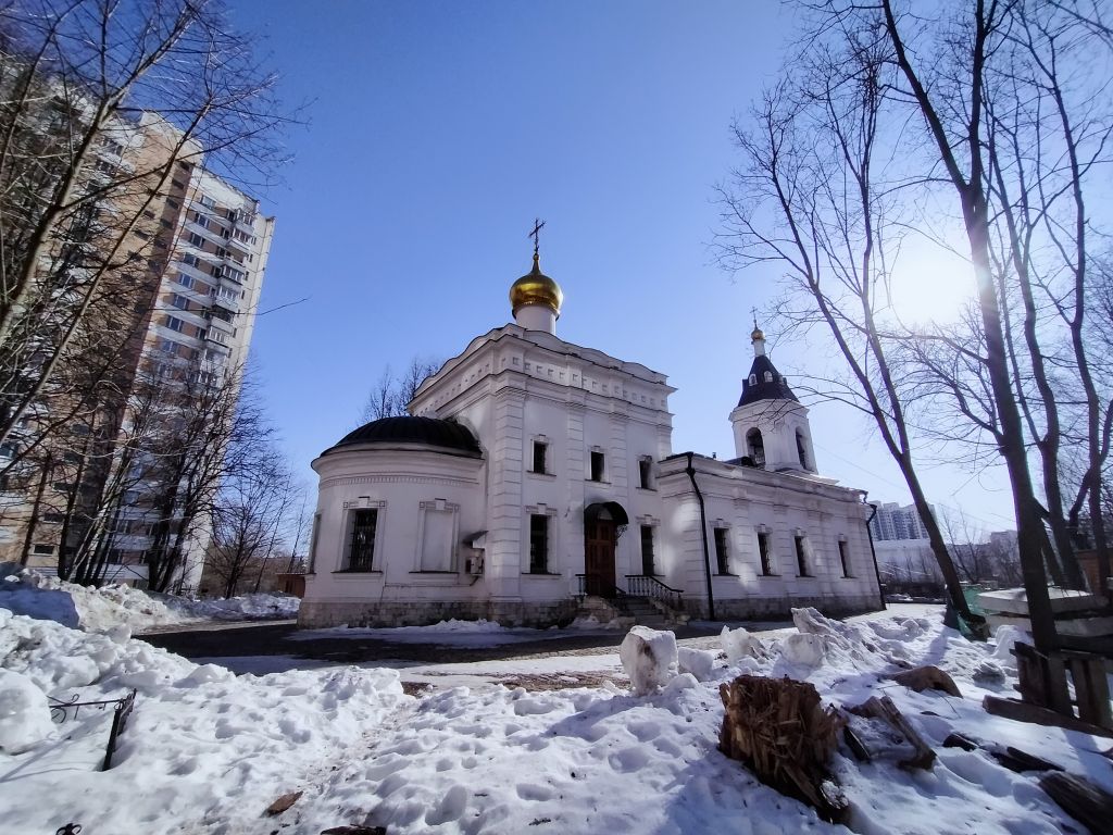 Церковь Благовещения Богородицы в селе Федосьине (Солнцеве), Ново-Переделкино (Западный административный округ (ЗАО), г. Москва). фасады