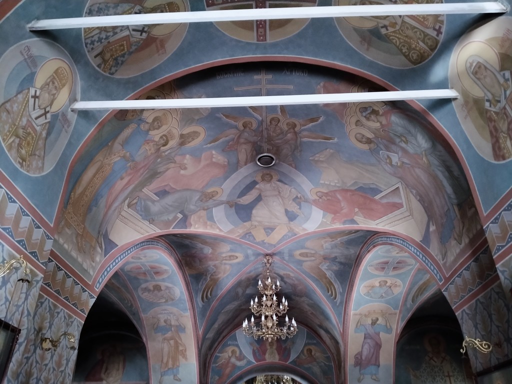 Церковь Благовещения Богородицы в селе Федосьине (Солнцеве), Ново-Переделкино (Западный административный округ (ЗАО), г. Москва). интерьер и убранство, росписи сводов