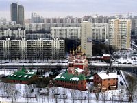Церковь Михаила Архангела в Тропарёве, вид с северо-запада<br>, Москва, Западный административный округ (ЗАО), г. Москва