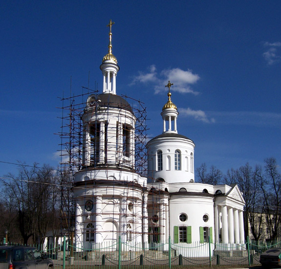 Церковь Влахернской иконы Божией Матери в Кузьминках, Кузьминки (Юго-Восточный административный округ (ЮВАО), г. Москва). фасады