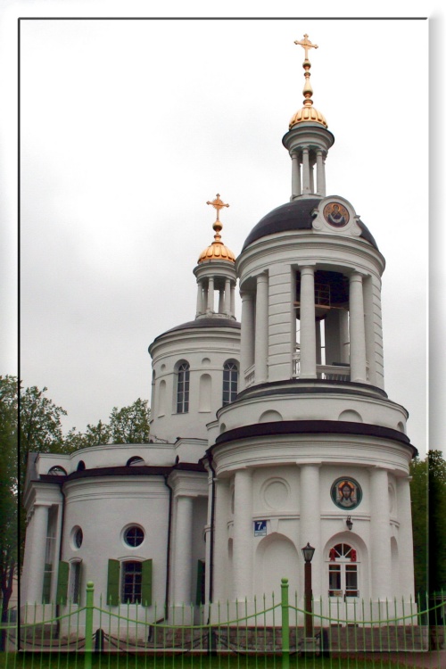 Церковь Влахернской иконы Божией Матери в Кузьминках, Кузьминки (Юго-Восточный административный округ (ЮВАО), г. Москва). фасады, Церковь Влахернской Иконы Божией Матери. 1762-1774 г.г.