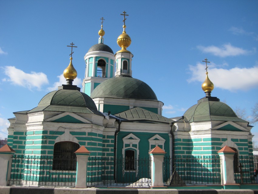 Троицы Живоначальной в Карачарове, Нижегородский (Юго-Восточный административный округ (ЮВАО), г. Москва). фасады