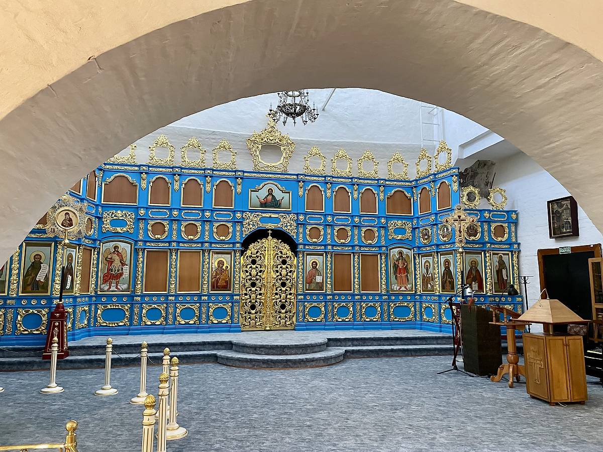 интерьер и убранство. Симонов мужской монастырь. Церковь Тихвинской иконы Божией Матери, Даниловский (Южный административный округ (ЮАО), г. Москва)