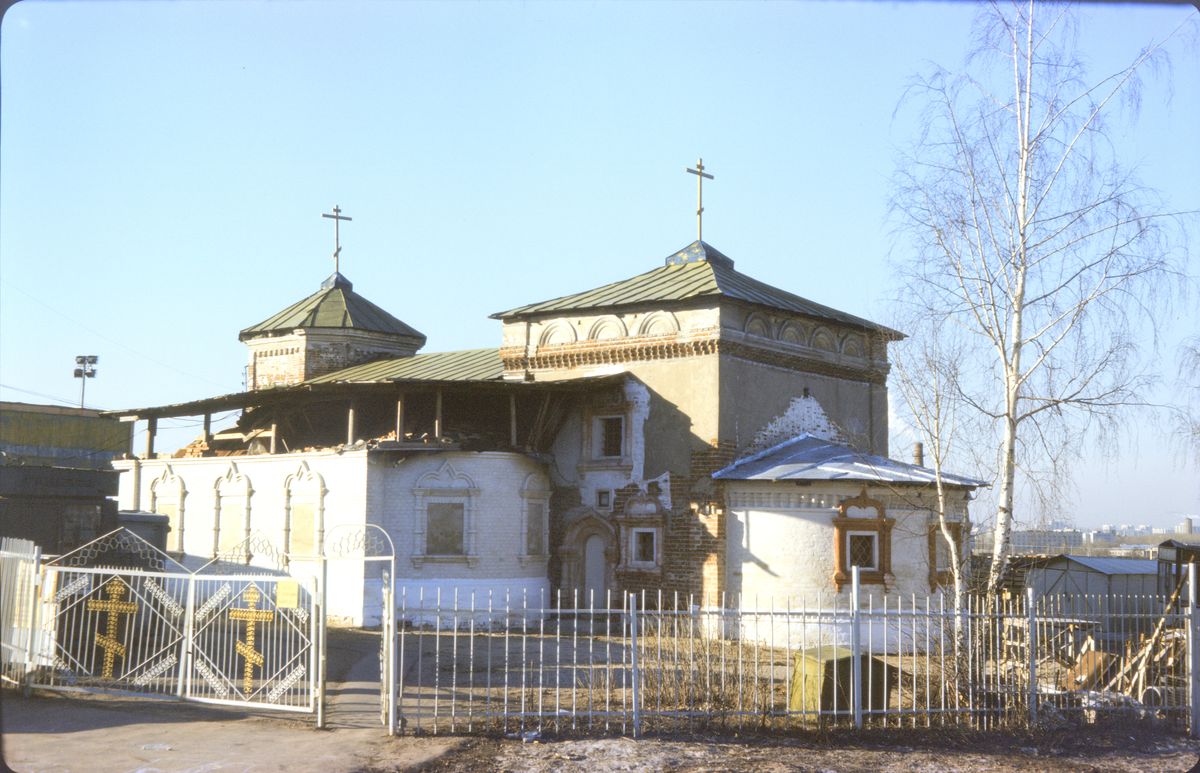 фасады. Церковь Николая Чудотворца в Сабурове, Москворечье-Сабурово (Южный административный округ (ЮАО), г. Москва)