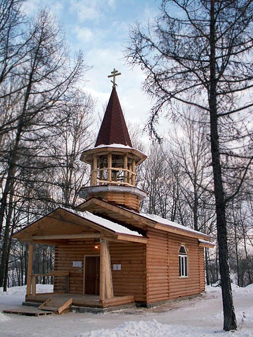 Храм-часовня Покрова Пресвятой Богородицы в Рыбацком, Невский район (Санкт-Петербург, г. Санкт-Петербург). фасады, Вид на западный и южный фасады