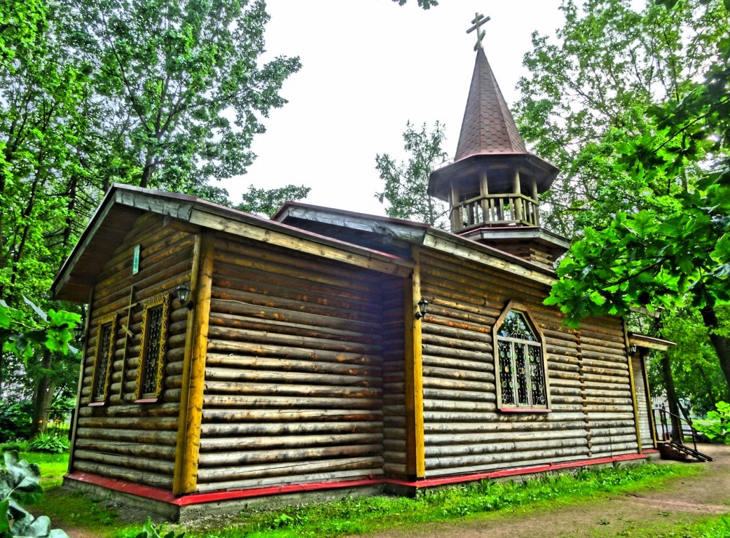 Невский район. Часовня-храм Покрова Пресвятой Богородицы. фасады, вид с северо-востока