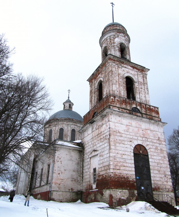 Ивановское. Церковь Рождества Иоанна Предтечи. фасады, вид с северо-запада