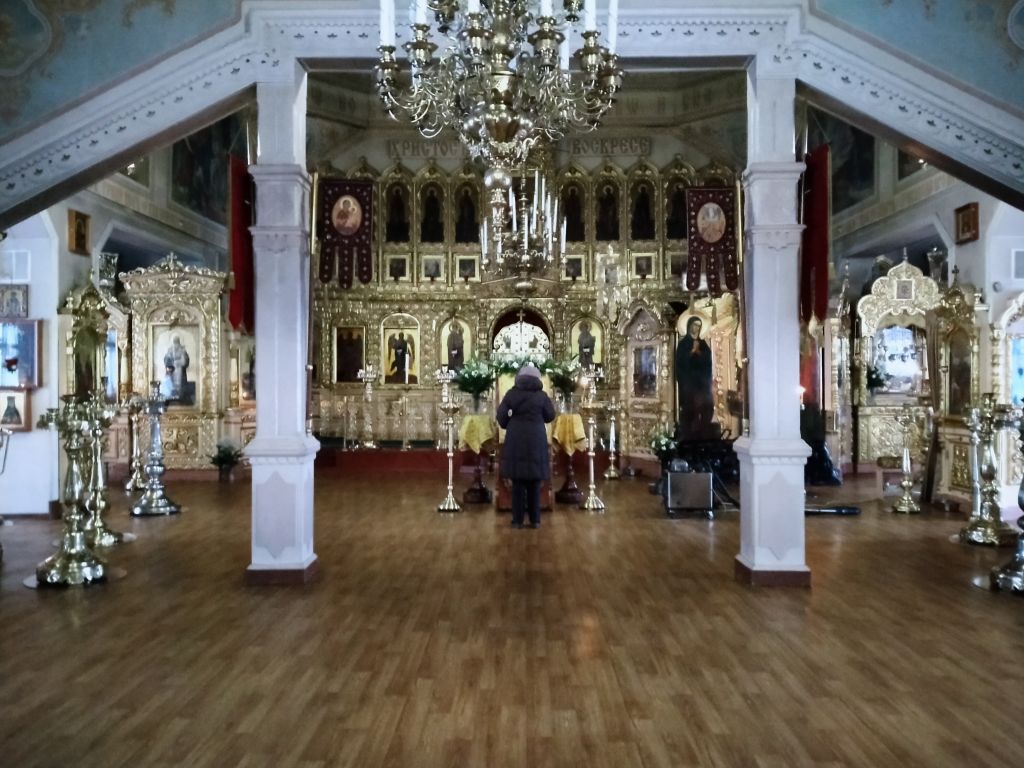 Церковь Преображения Господня в Богородском, Богородское (Восточный административный округ (ВАО), г. Москва). интерьер и убранство, интерьер (общий вид)