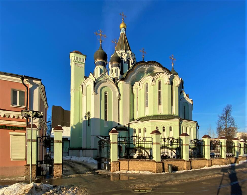 Церковь Воскресения Христова в Сокольниках, Сокольники (Восточный административный округ (ВАО), г. Москва). фасады, Вид из Песочного переулка