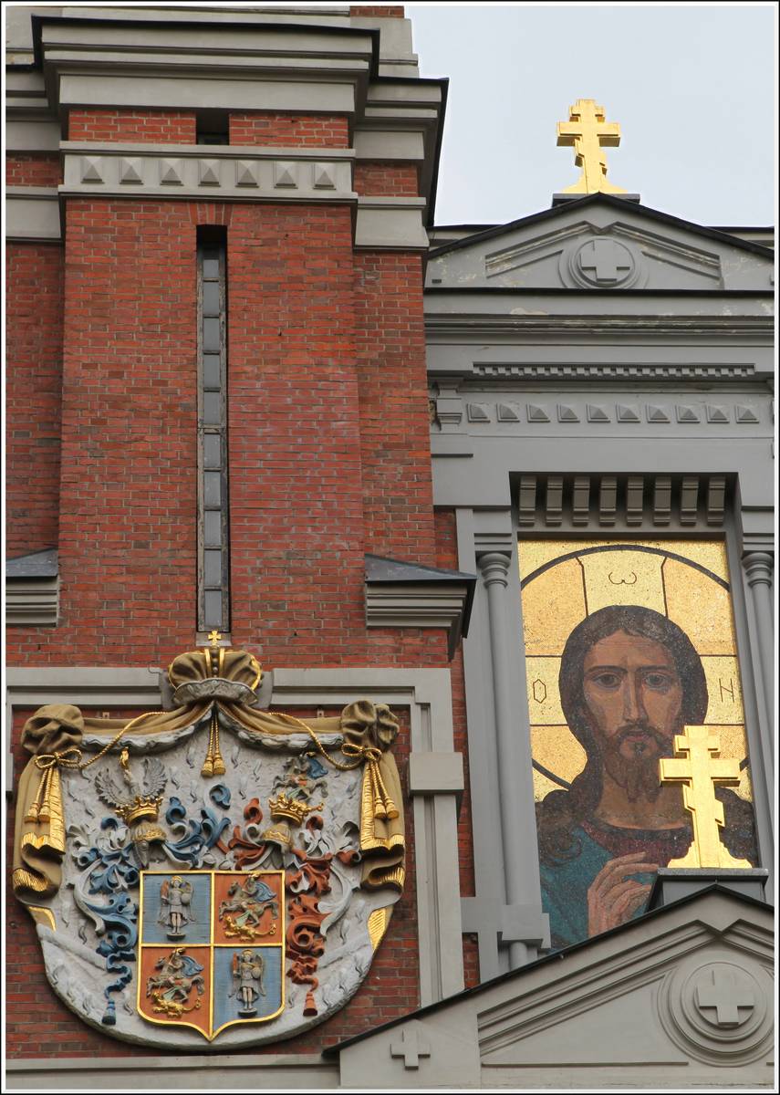 Церковь Николая Чудотворца (усыпальница Святополк-Мирских), Мир (Кореличский район, Беларусь, Гродненская область). архитектурные детали