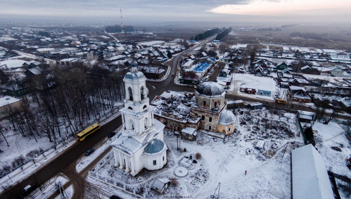 Церковь Троицы Живоначальной, Рамешки (Рамешковский район, Тверская область). общий вид в ландшафте