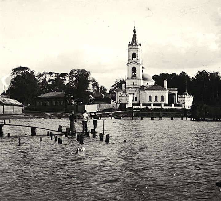 Фото 1910-х гг., архивная фотография. Церковь Николая Чудотворца в Косине (каменная), Косино-Ухтомский (Восточный административный округ (ВАО), г. Москва)