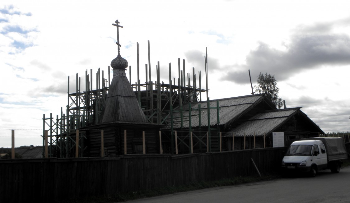 Собор Успения Пресвятой Богородицы, Кемь (Кемский район, Республика Карелия). документальные фотографии, Реконструкция, собор фактически разобран