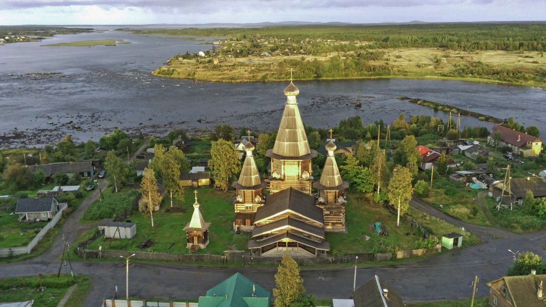 Собор Успения Пресвятой Богородицы, Кемь (Кемский район, Республика Карелия). дополнительная информация, Вид с запада