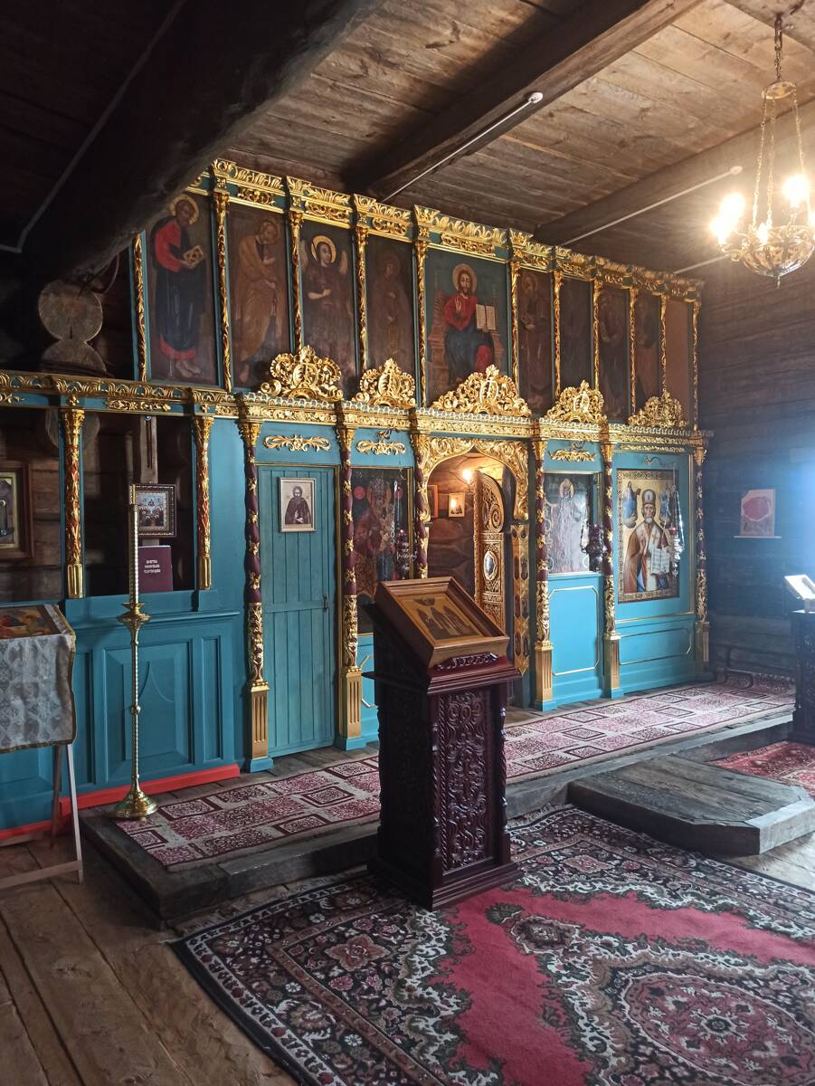 Собор Успения Пресвятой Богородицы, Кемь (Кемский район, Республика Карелия). интерьер и убранство, предел Святителя Николая Чудотворца