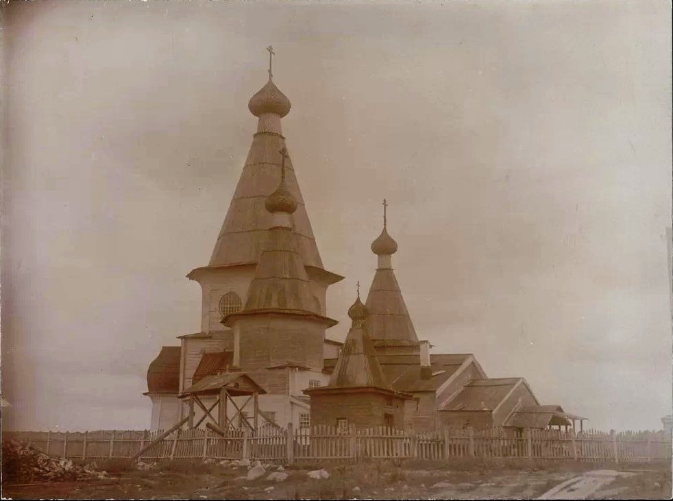 Собор Успения Пресвятой Богородицы, Кемь (Кемский район, Республика Карелия). архивная фотография, Фото первой трети XX в. из фондов музея при Российской академии художеств. (ГК № 48414086)