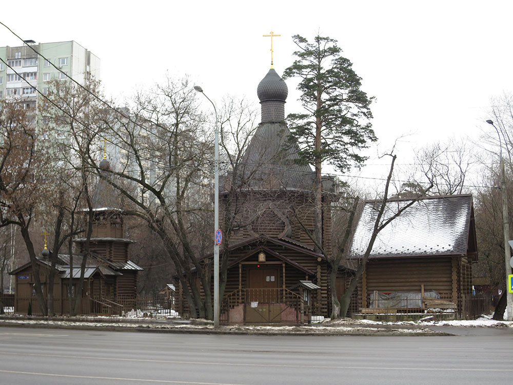 Церковь Благовещения Пресвятой Богородицы в Раеве, Бабушкинский (Северо-Восточный административный округ (СВАО), г. Москва). фасады, Колокольня и церковь Благовещения Пресвятой Богородицы в Раеве.