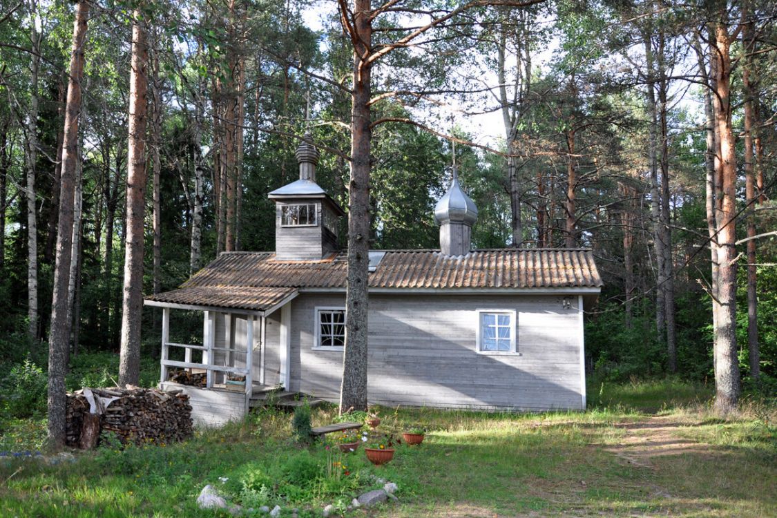 Церковь Петра и Павла (новая), Коткозеро (Олонецкий район, Республика Карелия). архитектурные детали, Так выглядит храм со стороны входа