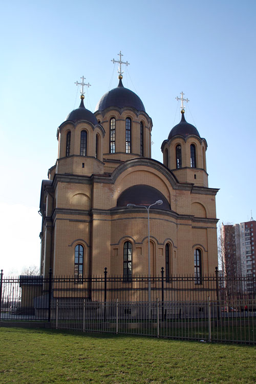 Церковь Рождества Христова, Невский район (Санкт-Петербург, г. Санкт-Петербург). общий вид в ландшафте