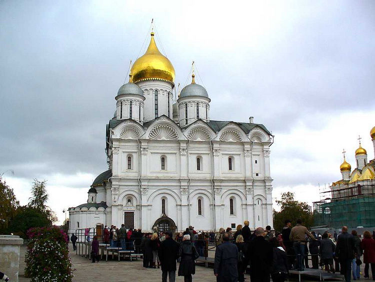 Кремль. Собор Михаила Архангела, Тверской (Центральный административный округ (ЦАО), г. Москва). фасады, Вид с Соборной площади