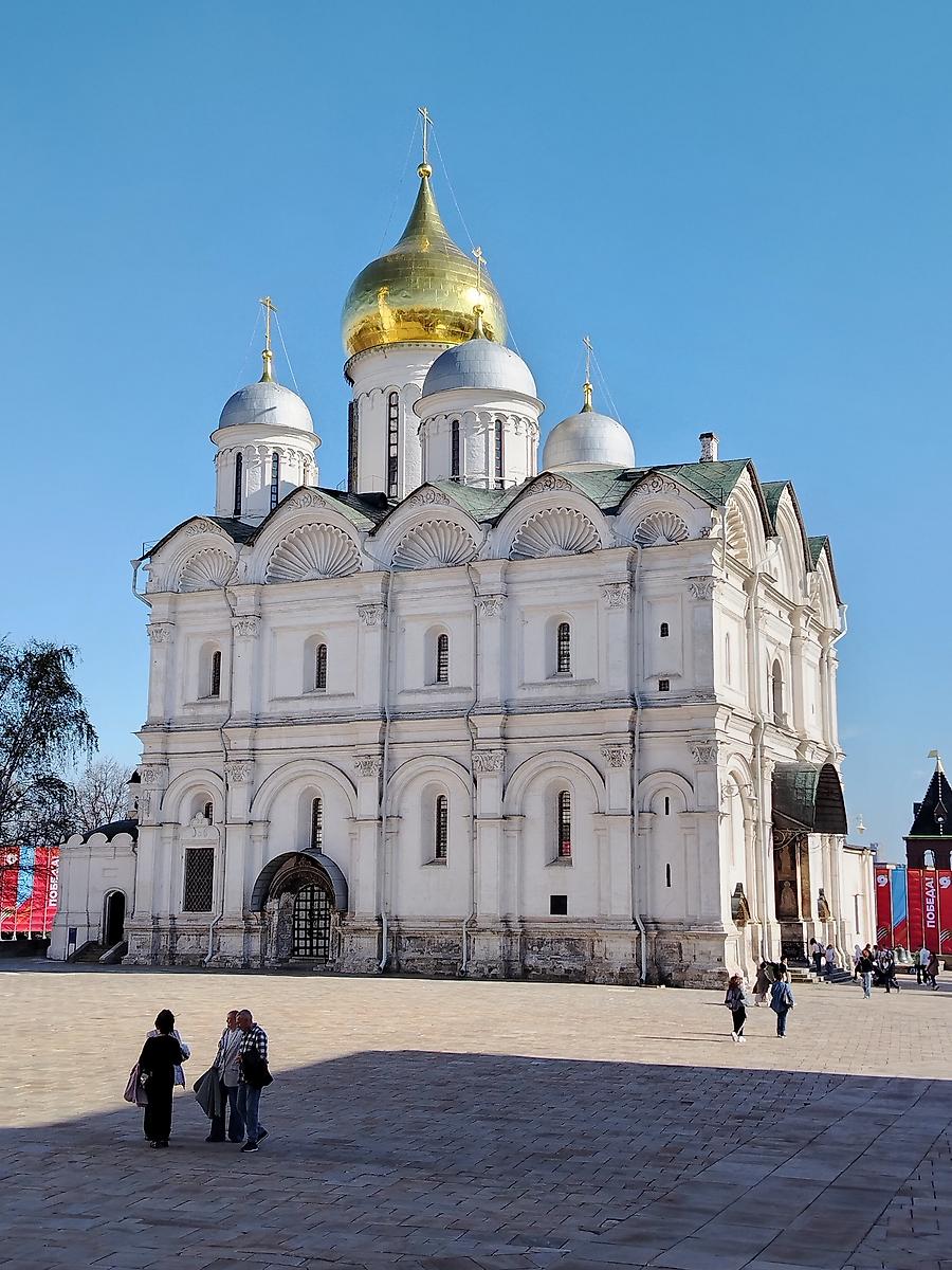 Вид с северо-запада, фасады. Кремль. Собор Михаила Архангела, Тверской (Центральный административный округ (ЦАО), г. Москва)