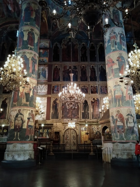 Кремль. Патриарший собор Успения Пресвятой Богородицы, Тверской (Центральный административный округ (ЦАО), г. Москва). интерьер и убранство, общий вид интерьера