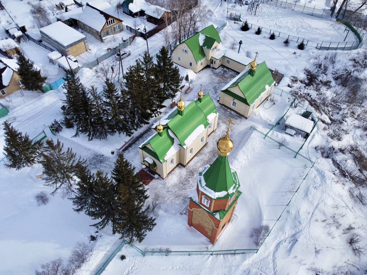 Церковь Всех Святых, в земле Сибирской просиявших в Захламине, Омск (Омск, город, Омская область). дополнительная информация, Вид с ЮЗ