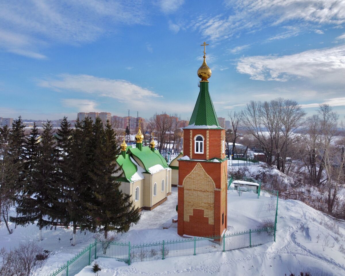 Церковь Всех Святых, в земле Сибирской просиявших в Захламине, Омск (Омск, город, Омская область). архитектурные детали, Вид с запада