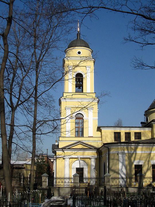 Церковь Веры, Надежды, Любови и матери их Софии на Миусском кладбище, Марьина Роща (Северо-Восточный административный округ (СВАО), г. Москва). фасады, Колокольня церкви Веры, Надежды, Любови и матери их Софии на Миусском кладбище.