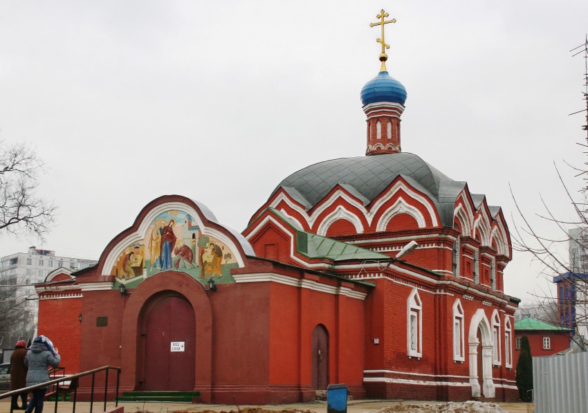 Бибирево. Церковь Сергия Радонежского в Бибиреве. фасады