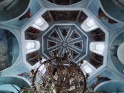 Церковь Ризоположения (Положения ризы Богородицы во Влахерне) в Леонове, общий вид подкупольного пространства<br>, Москва, Северо-Восточный административный округ (СВАО), г. Москва