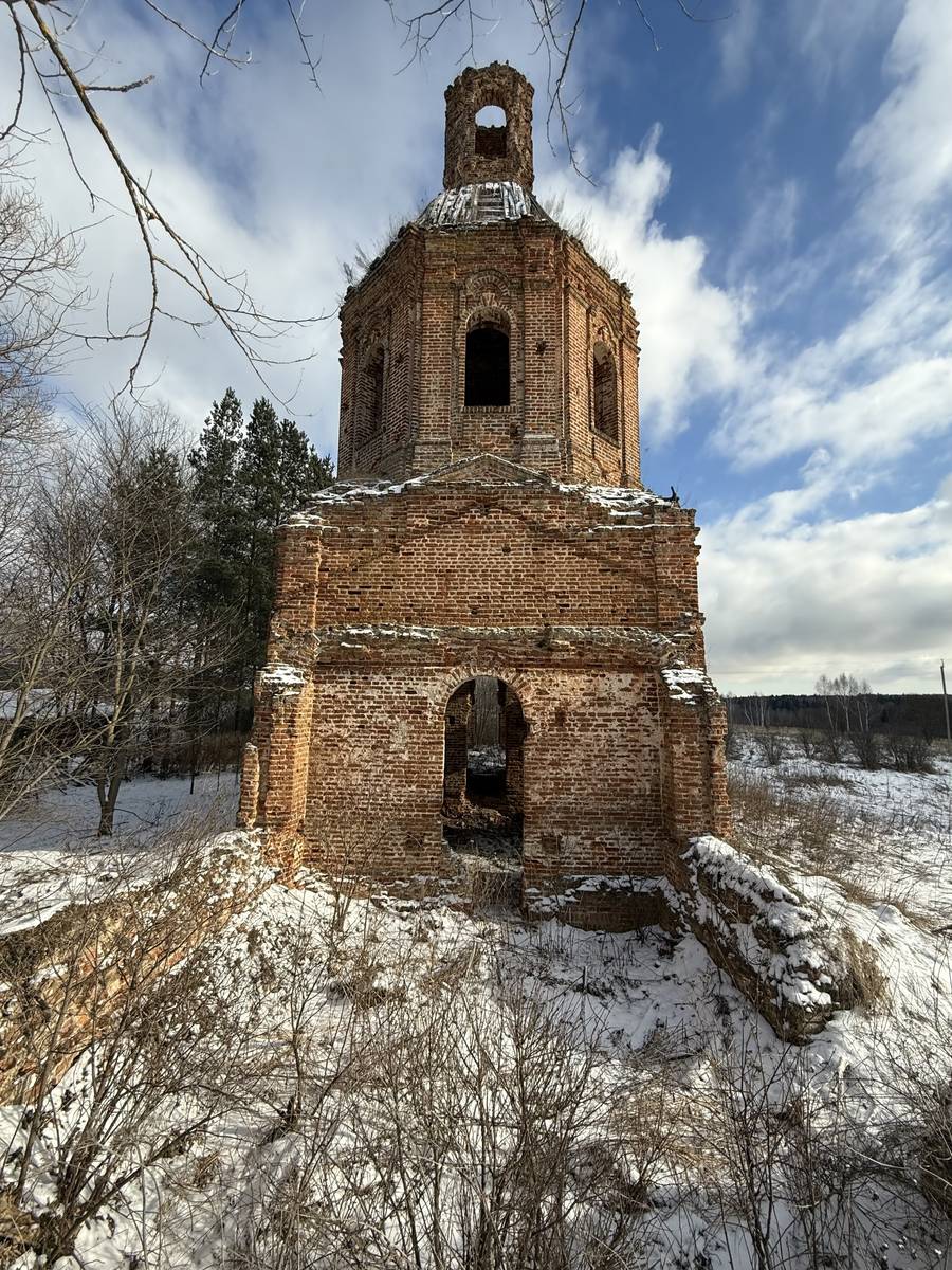 Церковь Иоанна Дамаскина, Многополье (Белёвский район, Тульская область). фасады, Вид с запада
