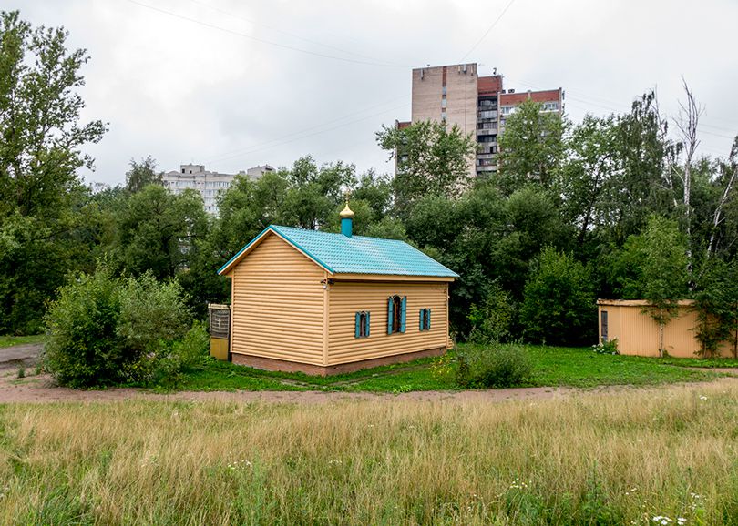 Часовня Рождества Пресвятой Богородицы, Красногвардейский район (Санкт-Петербург, г. Санкт-Петербург). фасады, Вид с северо-западной стороны.