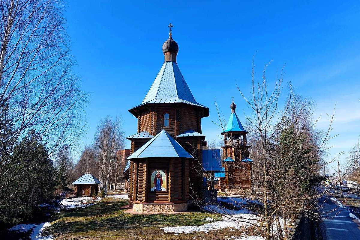 фасады. Церковь Иверской иконы Божией Матери, Невский район (Санкт-Петербург, г. Санкт-Петербург)