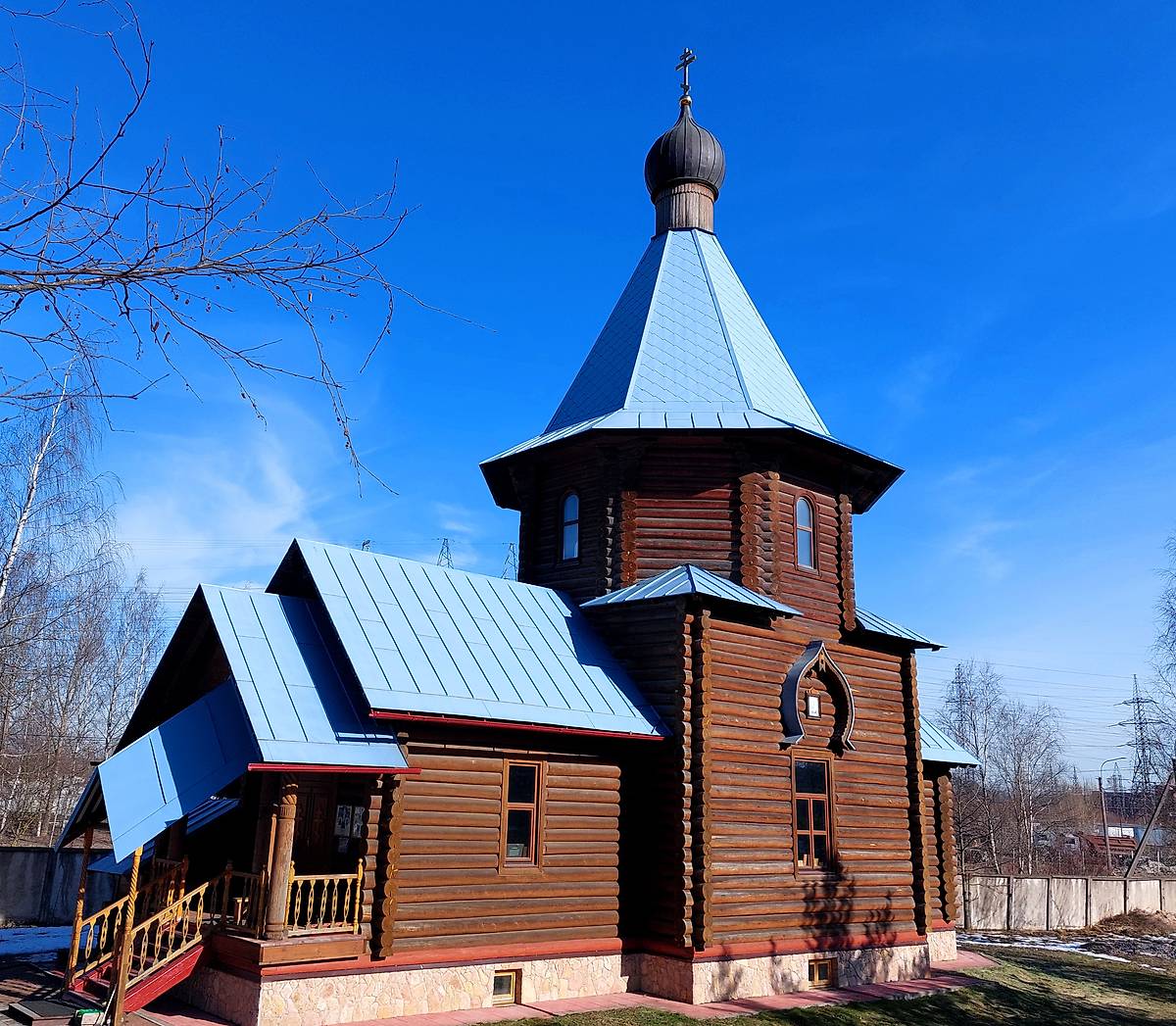 фасады. Церковь Иверской иконы Божией Матери, Невский район (Санкт-Петербург, г. Санкт-Петербург)