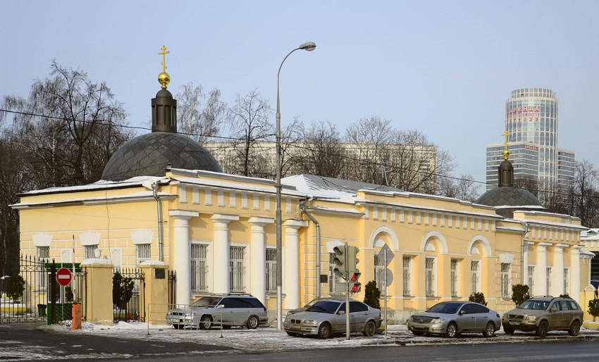 Пресненский. Церковь Андрея Первозванного на Ваганьковском кладбище. фасады