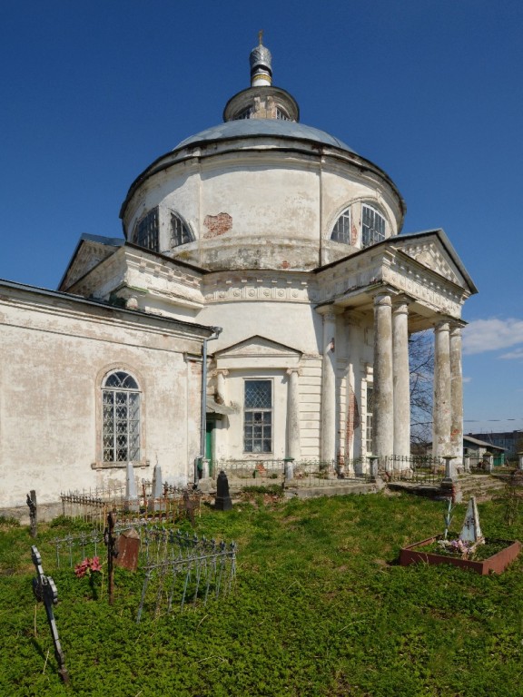 Церковь Сергия Радонежского, Татищев погост (Ростовский район, Ярославская область). фасады, Вид на ротонду с юго-запада