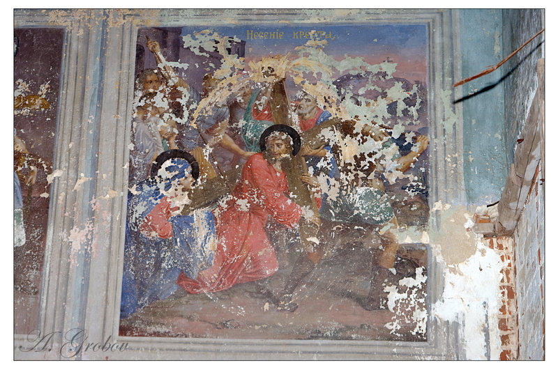 Церковь Казанской иконы Божией Матери, Халдеево (Ростовский район, Ярославская область). интерьер и убранство, фрески храма