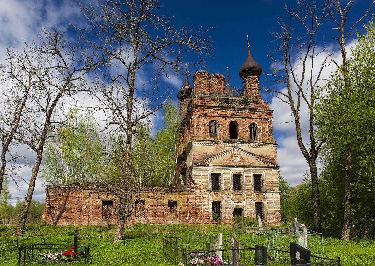 Сандырево. Церковь Благовещения Пресвятой Богородицы. фасады