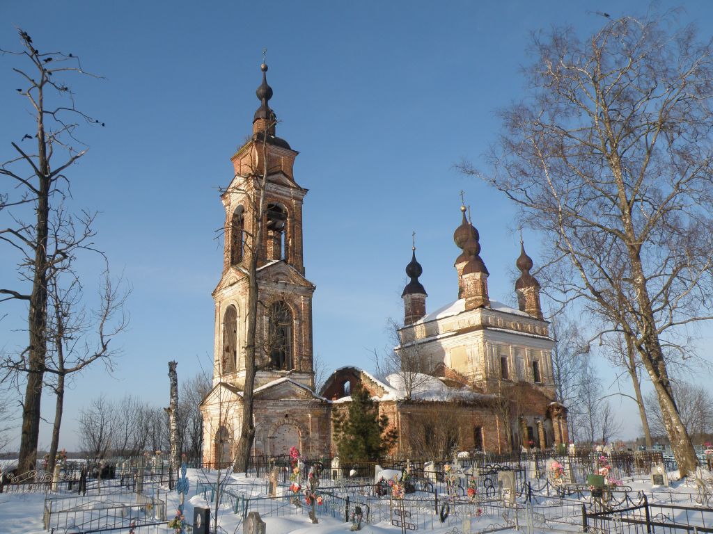 Церковь Троицы Живоначальной, Троица (Даниловский район, Ярославская область). фасады