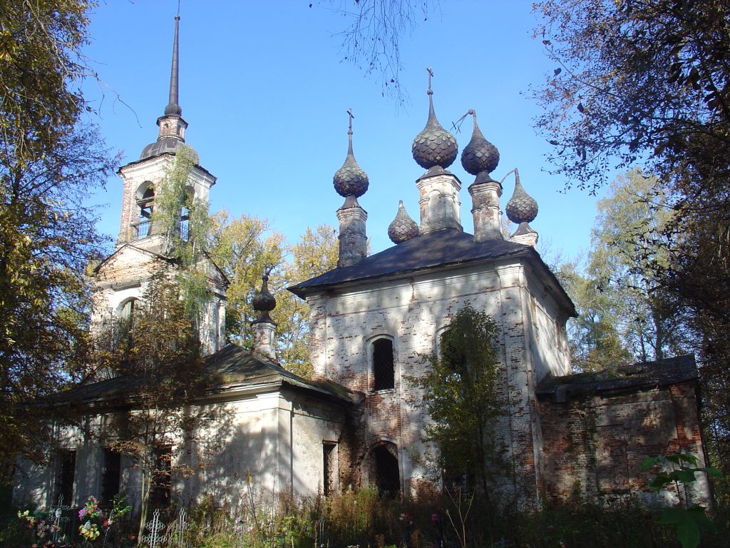 Церковь Воскресения Словущего, Раслово-Монастырское (погост Воскресенский на Горках) (Любимский район, Ярославская область). фасады