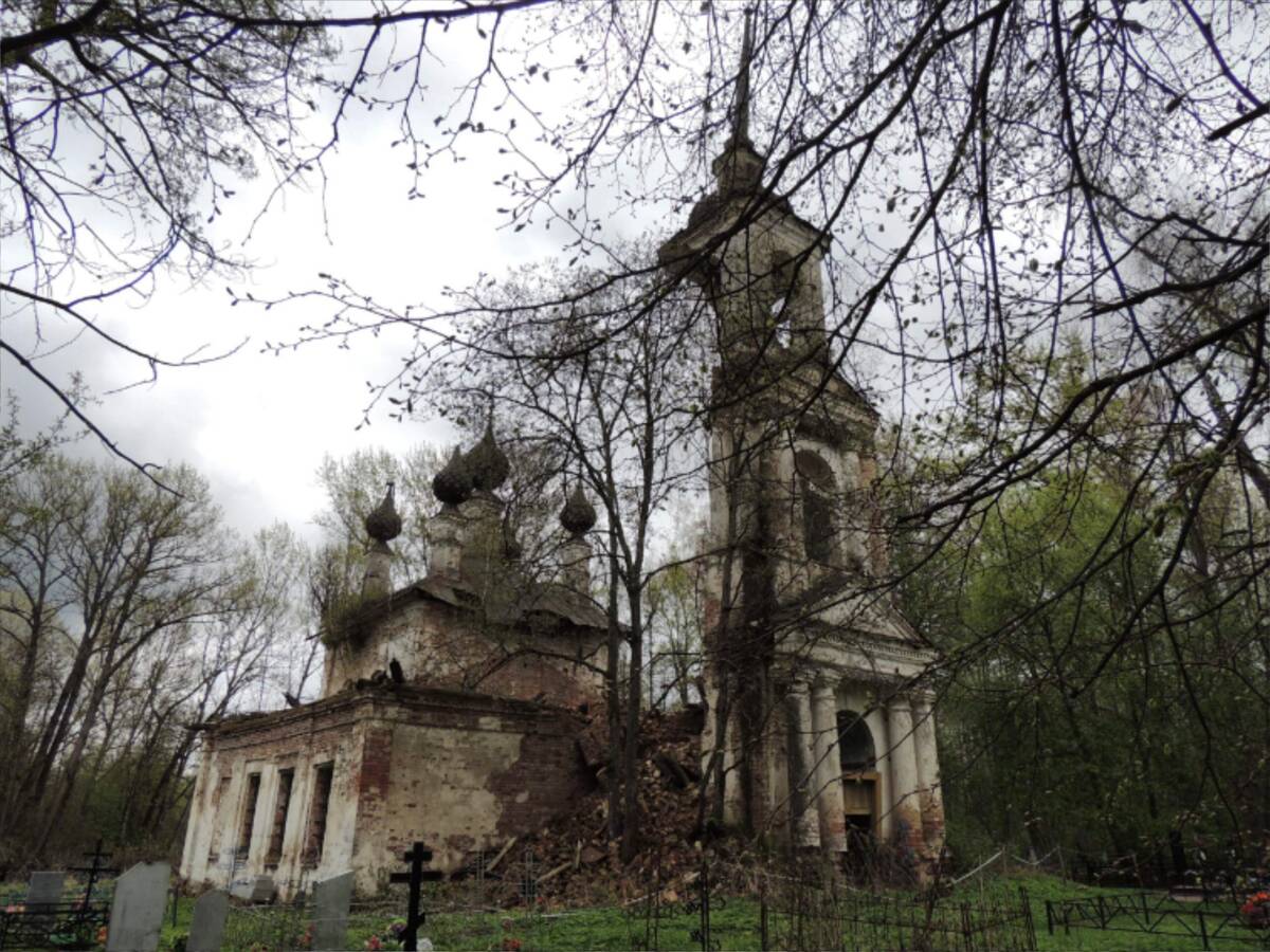 Церковь Воскресения Словущего, Раслово-Монастырское (погост Воскресенский на Горках) (Любимский район, Ярославская область). фасады