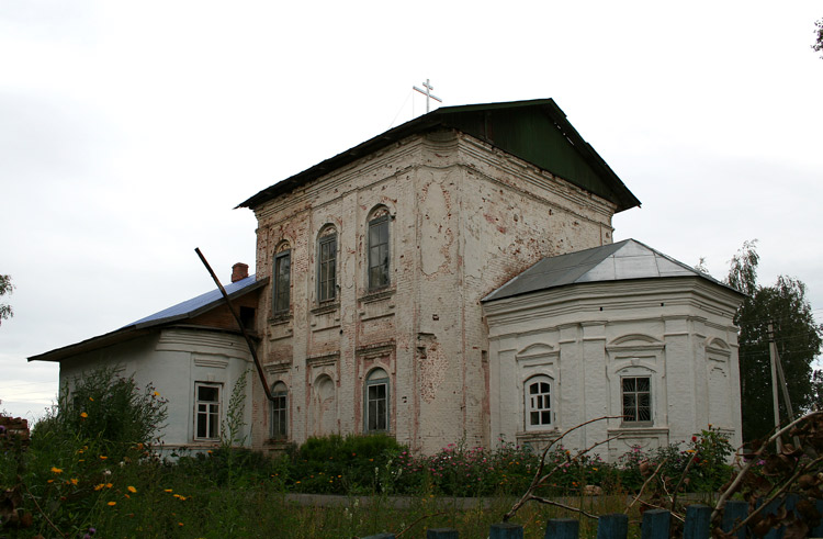 Пречистое. Церковь Успения Пресвятой Богородицы. фасады, Южный фасад