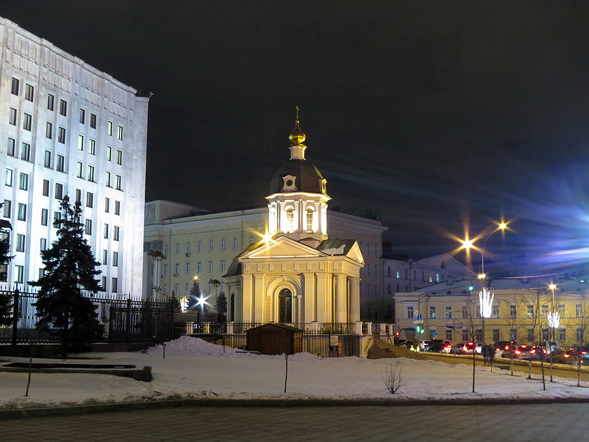 Часовня Бориса и Глеба на Арбатской площади, Арбат (Центральный административный округ (ЦАО), г. Москва). художественные фотографии