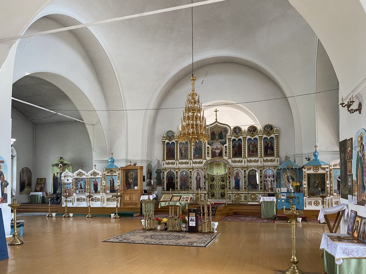 Интерьер основного объёма, интерьер и убранство. Церковь Покрова Пресвятой Богородицы, Краснохолм (Оренбург, город, Оренбургская область)