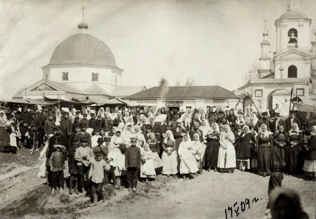 Церковь Преображения Господня, Баскаково (Гагаринский район, Смоленская область). архивная фотография, Из приходского архива. храма Преображения Господня.